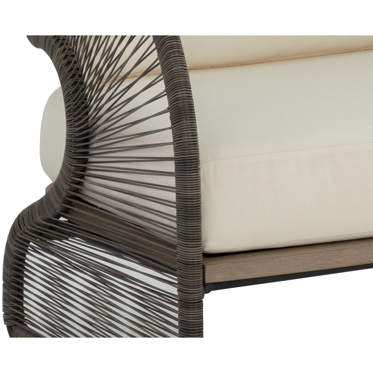 Toulon Stinson Cream Outdoor Lounge Chair